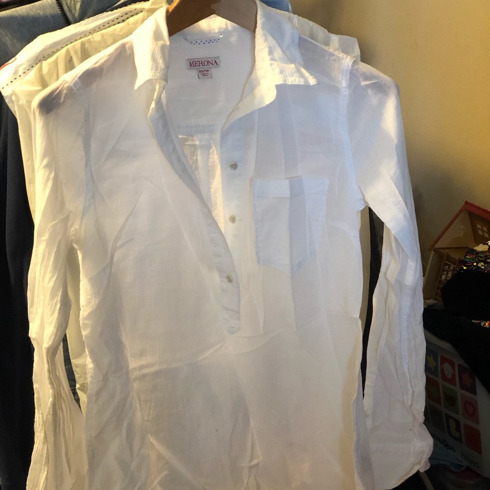 Sheer linen shirt